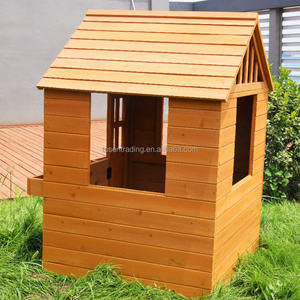 Maisonnette en bois pour enfants Sunshine, cabane de jeu extérieure avec jardinières pour le jardin - Product Image 4