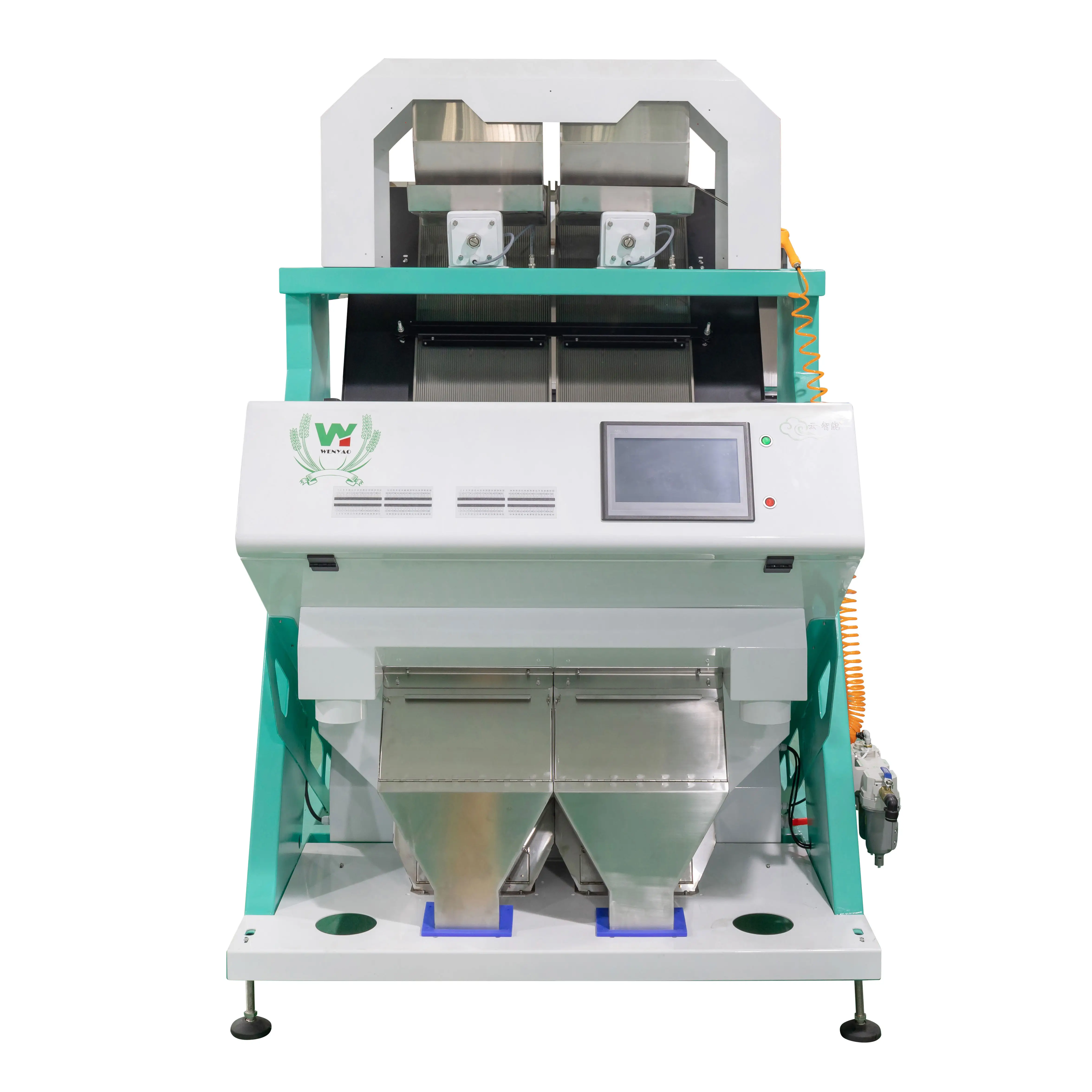 RGB Pulses color sorter machine pine nut hazelnut ginkgo sorting/separating machine for nuts processing line