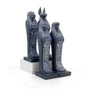 Estatuas de Resina de los Cuatro Hijos de <span class=keywords><strong>Horus</strong></span>, Dioses Egipcios Antiguos, Adornos Pintados a Mano, Figuras Coleccionables, Venta al Por Mayor - Product Image 2