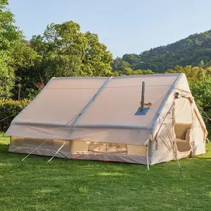 Outdoor Waterproof Inflatable Tent For Camping House With Stove Hole