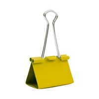 Clips de reliure en métal colorés personnalisés avec logo, portables, promotionnels, pour fournitures de bureau et scolaires