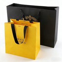 Sacs en papier argentés de luxe personnalisés avec logo, ruban et poignée, impression offset, sacs de transport pour parfums masculins