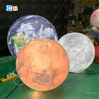 Événements Décoration Gonflable Solaire Terre Ballon Gonflable Planète Ballon Gonflable Lune Ballon