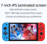 G90 Farbiger IPS-Bildschirm 7,0 Zoll 64GB Unterstützt 30+ Emulatoren 4000mAh Dual-Joystick Typ-C-Ladung Tragbare Handheld-Videospielkonsole