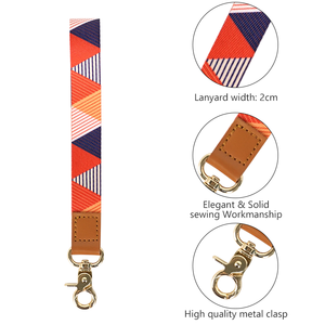 Wholesale Most Popular High Quality Best Selling Wrist <b>Polyester</b> Keychain <b>Lanyards</b> with logo Custom - Product Image 5