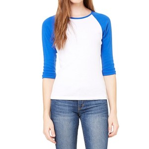 T-shirts en coton blanc pour femmes, manches <span class=keywords><strong>trois</strong></span> quarts, t-<span class=keywords><strong>shirt</strong></span> ajusté, sous-vêtements, t-shirts pour femmes en gros - Product Image 4