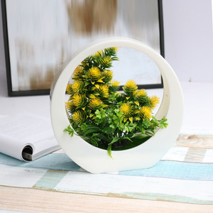 Piante artificiali Bonsai <span class=keywords><strong>fiori</strong></span> di plastica Bonsai Mini piante succulente decorazione verde con vasi - Product Image 6