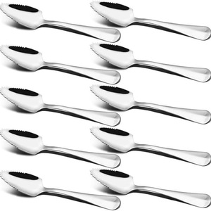1010 Stainless Steel Scraper <b>Spoon</b>, <b>Grapefruit</b> Knife, Toothed Fruit Scoop, Dessert <b>Spoon</b>, Fruit <b>Spoon</b>, Orange Peeling <b>Spoon</b>, - Product Image 3