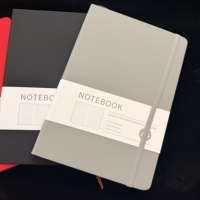 Carnet A5 en cuir à couverture rigide avec feuilles mobiles, personnalisable avec logo, reliure cousue pour entreprises