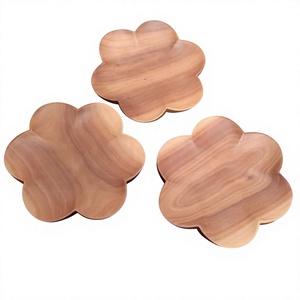 Handmade Wooden Coaster Set with Natural Rustic Finish, Round Table Coasters for Coffee, Tea, <b>Drinks</b> and Home Dining Decor - Product Image 1