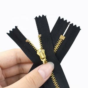 Meetee ZA212 10 # Accessoires de réparation de fermeture éclair Fermeture à glissière <span class=keywords><strong>avant</strong></span> en alliage de zinc Style U Fermeture à glissière supérieure et inférieure - Product Image 4