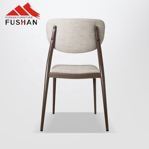 Bán buôn hiện đại phong cách đơn giản nhà hàng khách sạn ăn uống ghế mềm tựa lưng thép ghế thức ăn nhanh cafe chỗ ngồi quán cà phê ghế - Product Image 6