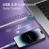 Kabel Data USB-C ke USB-C 1M 60W Grosir OEM, Mendukung Pengisian Cepat PD QC untuk iPhone, iPad, Huawei, Vivo