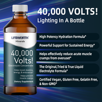 Fourniture d'usine Lifeworth OEM formule personnalisée supplément de gouttes de liquide d'hydratation d'électrolyte