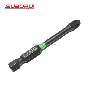 SUBORUI 6PCS Alloy Steel S2 PH2 Phillips Hex Shank Screw <strong>Driver</strong> Magnetic Screwdriver <strong>Bit</strong> <strong>Set</strong> - Product Image 3