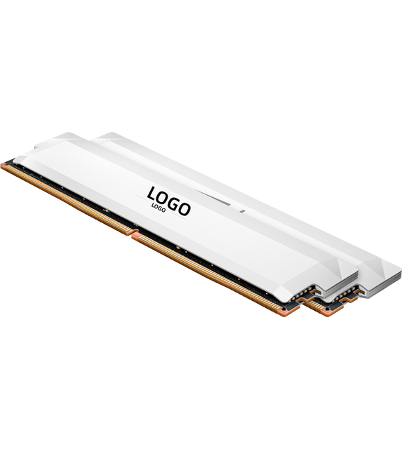 White DDR5 6400Mhz 64GB Kit (32GBx2) UDIMM Gaming Memory XMP 3.0 & Expo Compatible Overclocking Desktop Gaming Memory