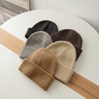 Gorros de Punto Unisex al por Mayor con Logotipo Personalizado, Gorros de Punto Acanalados de Diseño Sólido para Viaje