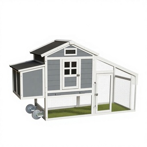 Poulailler en bois en gros, abri économique extérieur pour poules pondeuses, <span class=keywords><strong>cage</strong></span> respirante pour animaux avec nichoir - WoodVille - Product Image 5