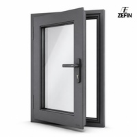 Fenêtre à battant horizontale moderne en aluminium à étanchéité excellente, série 92 Fl, pour chambre à coucher et salon