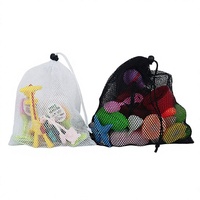 Sac de plage en maille respirante, organisateur de jouets, sac de rangement à cordon anti-sable, sac à coquillages à séchage rapide pour enfants, voyage et linge