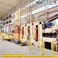 Machine de production de panneaux de particules / agglomérés en paille de riz et de blé de 4*8 pieds, provenant d'une usine chinoise