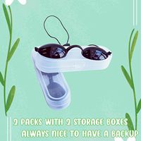 Lunettes de sécurité semi-transparentes Arthaxi, lot de 2 avec 2 étuis de rangement séparés pour la protection des yeux lors du bronzage
