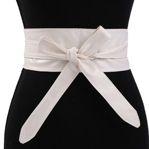 Ceintures élastiques colorées <span class=keywords><strong>pour</strong></span> <span class=keywords><strong>robe</strong></span> large Corset ceintures femmes <span class=keywords><strong>ceinture</strong></span> avec gros nœuds bandes de taille Corset accessoires coréen <span class=keywords><strong>bleu</strong></span> <span class=keywords><strong>marine</strong></span> - Product Image 3