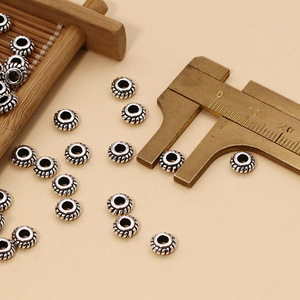 Nhà Máy Bán Buôn 925 Sterling Silver Bạc Phụ Kiện Thái Lan Bạc DIY Vòng Cổ Miếng Đệm Bện Tay Sợi Dây Thừng Thẻ Hạt Cây Gai Dầu Sợi Dây Thừng Hạt - Product Image 4