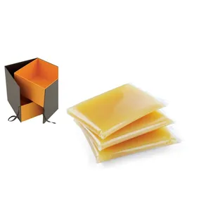 Gelei Lijm Doorschijnend Geel Smeltlijmblok Voor Meubelrand Geschenkdozen Papieren Producten Plastic Afdichting - Product Image 1
