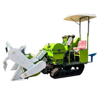 Mini Moissonneuse-batteuse automotrice pour riz et blé, 15-35 CV, diesel, chenilles en caoutchouc, 1200 mm
