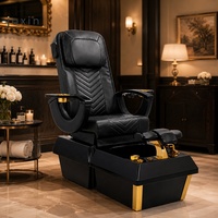 Nouvelle conception de station de salon de manucure, équipement de massage des pieds électrique inclinable, spa pour les pieds, chaise de pédicure de beauté