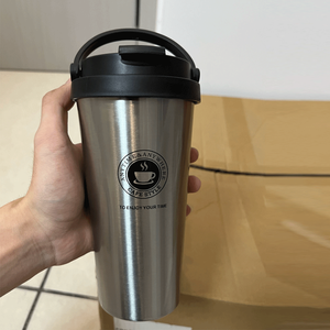 Stainless Steel Vacuum Tumbler 17oz Double Wall Travel Mug With Lid Thermal Insulation <b>Coffee</b> Cup Minimalist Design - Product Image 6