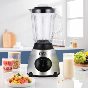 WINNING STAR 350W 1.5L <span class=keywords><strong>Blender</strong></span> électrique multifonctionnel 2 <span class=keywords><strong>en</strong></span> 1 avec lame à 2 feuilles/lame à lame unique, gobelet <span class=keywords><strong>en</strong></span> <span class=keywords><strong>verre</strong></span>, prise BS, modèle ST-5572 - Product Image 5