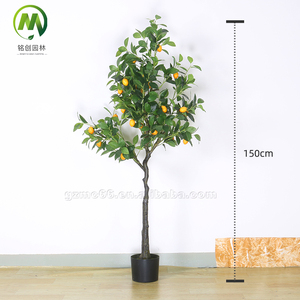 Árboles artificiales personalizados limonero con fruta exterior Interior plástico bonsái árbol para el hogar jardín decoración planta de simulación - Product Image 4