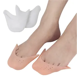 Silicone Toe Shoe Cover with Front Sole Pad Orthotic Insoles