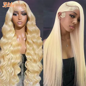 13x6 Raw Indian Lace Frontal Human Hair Wig Glueless HD Full Lace Front Wigs Brazilian Straight Loose Deep Wig For Black Women