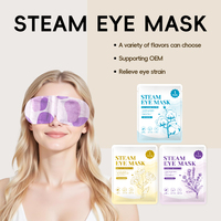 Masque oculaire auto-chauffant à la vapeur jetable, anti-lumière, thérapie thermique, anti-fatigue, pour les voyages d'affaires