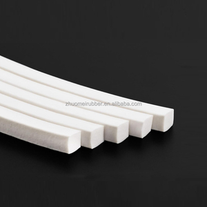 Trắng vuông Silicone Sponge hồ sơ cao su Gasket con dấu 5.5x5.5 mét - Product Image 6