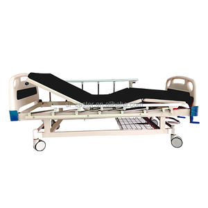 SL-BC221 letto di ospedale azionato a mano con Guardrail sicuro 4 ruote centro contral caster economia tipo ABS + acciaio materiale medicale letto - Product Image 2