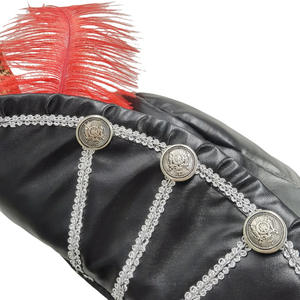 Chapeau de <span class=keywords><strong>pirate</strong></span> pour adulte personnalisé, chapeau de boucanier de luxe pour femme, <span class=keywords><strong>plume</strong></span>, chapeau de cowboy noir, costume, fournitures de fête promotionnelles - Product Image 4