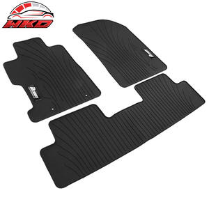 Alfombrillas resistentes para Honda Civic 8th 2006-2011, alfombras con logotipo IKON, látex negro, estilo IKON, impermeables - Product Image 3