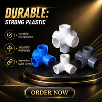 Raccords et accessoires pour tuyaux d'alimentation en eau Mingde PVC 25mm 50mm, surface lisse, 3-6 voies, à angle droit, résistants à la corrosion, garantie 3 ans