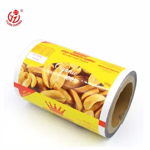 Factory Of Plastic Print Film Roll Used For Snacks/Potato Chips/Nuts Packaging Laminated Small Bag Snack Packaging Film Roll