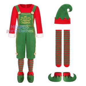 Costume de Noël drôle pour enfant HP 2025, costume de Père Noël et d'elfe pour garçon et fille FCDR-041 - Product Image 1