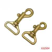 Mousqueton pivotant avec anneau en D, doré vintage, pour sacs à main, quincaillerie métallique, robuste, attache pour laisse de chien, artisanat du cuir