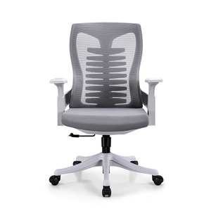 Kursi jaring komputer ergonomis Mid back, kursi kantor putar nyaman dengan 3 posisi dukungan pinggang dapat disesuaikan - Product Image 5