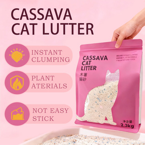 Litière pour chat en tapioca à forte agglomération, sans odeur, sans poussière, biodégradable, écologique, non collante, pour chatons - Product Image 1