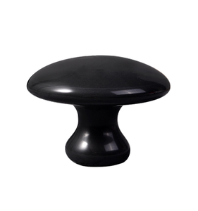 XINGHUI Herramienta de Terapia de Spa de Buena Calidad Natural Jade Mushroom GuaSha Hot <span class=keywords><strong>Rock</strong></span> Black Bian Stone Masajeador Facial - Product Image 2