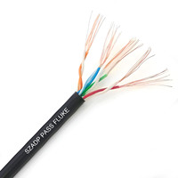 Câbles torsadés non blindés Cat5e multibrins, fils de cuivre PVC chinois de haute qualité à 8 conducteurs, UTP 250 MHz, flexibles, Guangdong