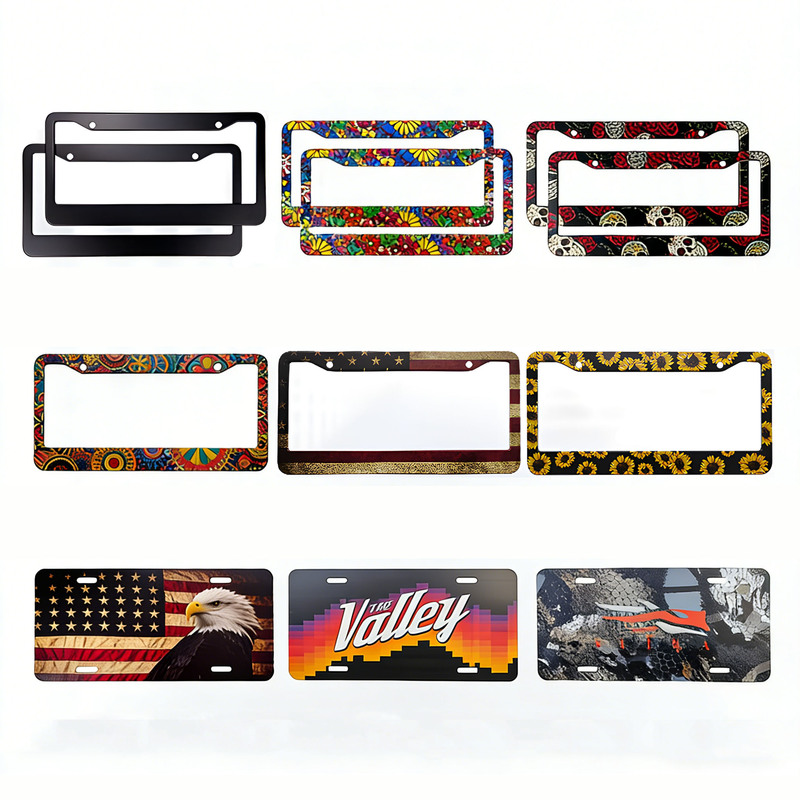 Four hole Licence Plate Frame Red